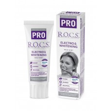 ROCS Pro Electro & Whitening Mild Mint отбеливающая зубная паста к электрическим щеткам (74 гр)