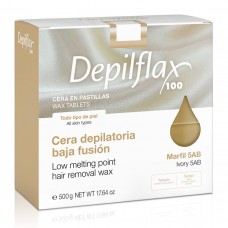 Depilflax Extra Слоновая кость воск горячий в брикетах (500 гр)