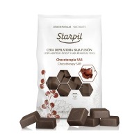 Starpil Cera Choco Шоколадный пленочный воск для депиляции в брикетах (1 кг)