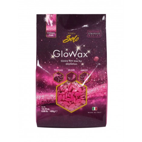 ItalWax Solo Glowax Cherry Pink Вишня воск пленочный в гранулах (400 гр)
