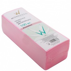 ItalWax полоски для депиляции розовые (100 шт) (7*20см)