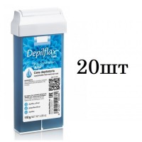 Набор Depilflax Азуленовый воск в картридже (100 мл) (110 гр) - 20 шт