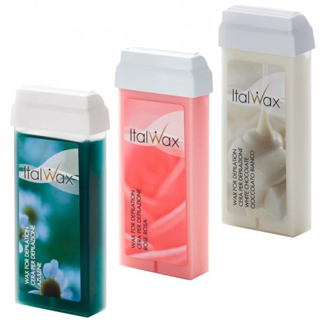 УЦЕНКА Набор ItalWax Natura Азулен + Роза + Белый шоколад Ассорти в картридже (100 мл) - 3 шт