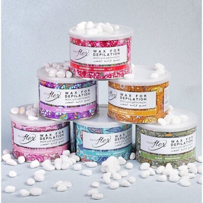 ItalWax Flex Малина теплый воск в банке (400 мл)