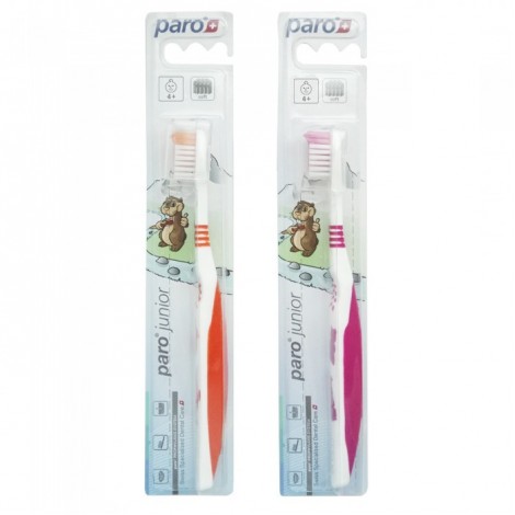 Paro Junior зубная щетка мягкая с гибкой шейкой для детей от 4 лет (1 шт)