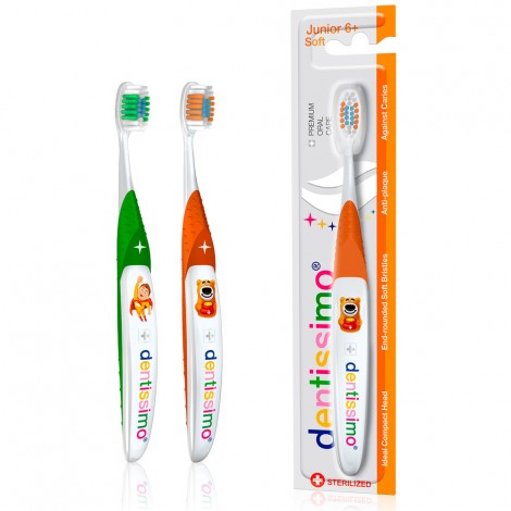 Dentissimo Junior зубная щетка с мягкими щетинками для детей от 6 лет (1 шт)
