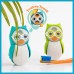 Flipper Owl Smarty футляр для для зубной щетки со встроенными песочными часами 1 мин (голубой)