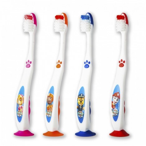 Longa Vita Kids Paw Patrol зубная щетка на присоске с мягкими щетинками для детей от 3 лет (1 шт)
