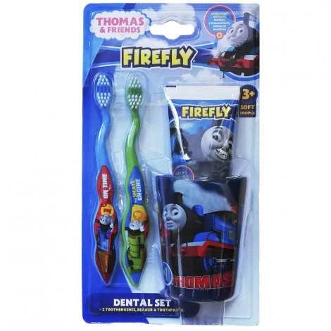 Thomas Friends TF-15 детский набор от 3 лет (2 щетки, зубная паста и стакан) 