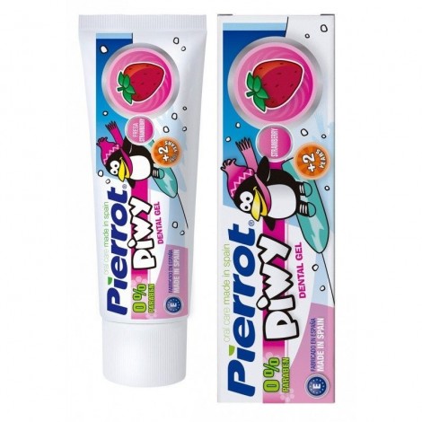 Pierrot Kids Piwy зубная паста-гель со вкусом клубники для детей от 2 лет (75 мл)