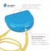 Miradent Dento Box Blue ударостойкий футляр для хранения ортопедических конструкций синий (69*78*26)