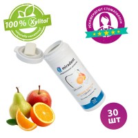 Miradent Xylitol жевательная резинка Свежие фрукты (30 шт) (30 гр)