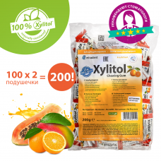 Miradent Xylitol Chewing Gum Fresh Fruit свежие фрукты жевательные резинки 100 по 2 шт