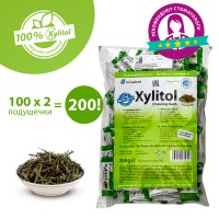 Miradent Xylitol Chewing Gum Green Tea зеленый чай жевательные резинки 100 по 2 шт