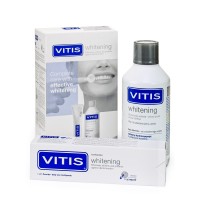 Dentaid Vitis Whitening Kit набор отбеливающий (зубная паста 100 мл и ополаскиватель 500 мл) (коробка)