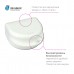 Miradent Dento Box White ударостойкий футляр для хранения ортопедических конструкций белый (10 шт)