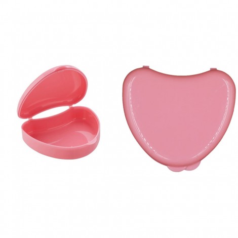Andent DB01 в форме сердечка контейнер для хранения ортодонтических конструкций розовый (65*72*25)