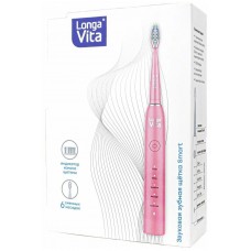Longa Vita Smart электрическая звуковая зубная щетка для взрослых (розовая)