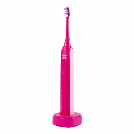 Longa Vita UltraMax электрическая ультразвуковая зубная щетка для взрослых (розовая)