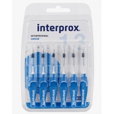 Interprox Conical 1.3 (0,8 - 3,5-6 мм) межзубные ершики (6 шт) синие