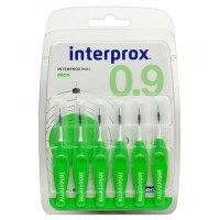 Interprox Micro 0.9 (0,56 - 2,4 мм) межзубные ершики (6 шт) зеленые
