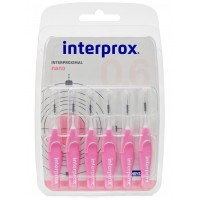 Interprox Nano 0.6 (0,38 - 1,9 мм) межзубные ершики (6 шт) розовые