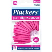 Plackers XS ISO 1 (0.40 мм) межзубные ершики (24 шт) розовые