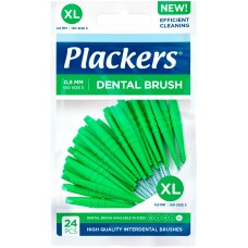 Plackers XL 0,80 мм межзубные ершики (24 шт) зеленые