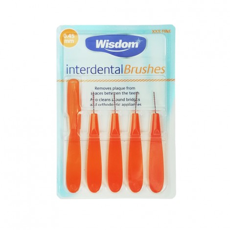 Wisdom Interdental Brushes ершики цилиндрические 0,45 мм (5 шт)