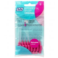 TePe Original Размер 0 межзубные ершики 0,4 мм (8 шт) розовые в мягкой упаковке