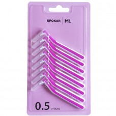 Spokar ML Micro ершики цилиндрические 0,5 мм (8 шт) розовые
