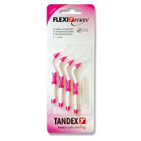 Tandex Flexi Max Coral межзубные ершики 0.40 мм проволока, 2.50 мм ершик (4 шт) розовые