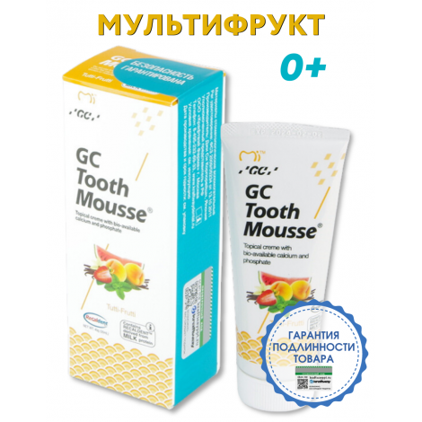 GC Corporation Tooth Mousse аппликационный мусс для реминерализации зубов со вкусом мультифрукт (40 гр)