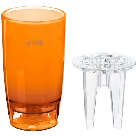 Jetpik стакан с функцией подачи воды (оранжевый)