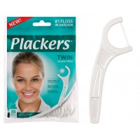 Plackers Twin зубной станок (флоссер) с запатентованной нитью Tuffloss (35 шт)