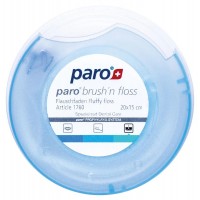 Paro Brush'n Floss зубная нить для брекетов губчатая (20 шт по 15 см)