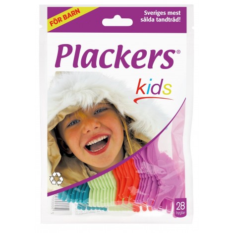 Plackers Kids детский зубной станок (флоссер) с запатентованной нитью TUFFLOSS (28 шт)
