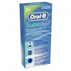 Braun Oral-B Super floss Mint 50 нитей для брекетов и мостовидных коронок
