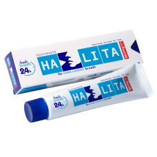 Halita зубная паста от неприятного запаха изо рта с фтором (75 мл)																																		