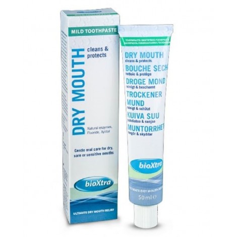BioXtra Dry Mouth Mild Toothpaste зубная паста с антибактериальными ферментами слюны (50 мл)