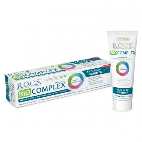 R.O.C.S. Biocomplex зубная паста Активная защита с растительными пептидами (94 гр)