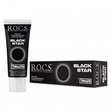 ROCS BLACK STAR Тимати черная отбеливающая зубная паста (60 мл)