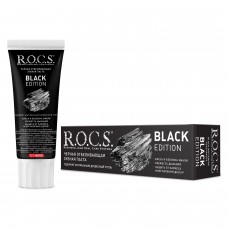 ROCS Black Edition черная отбеливающая зубная паста (74 гр)