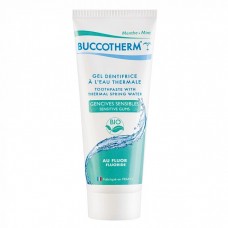 Buccotherm зубная гель-паста для чувствительных десен с фтором и термальной водой (75 мл)