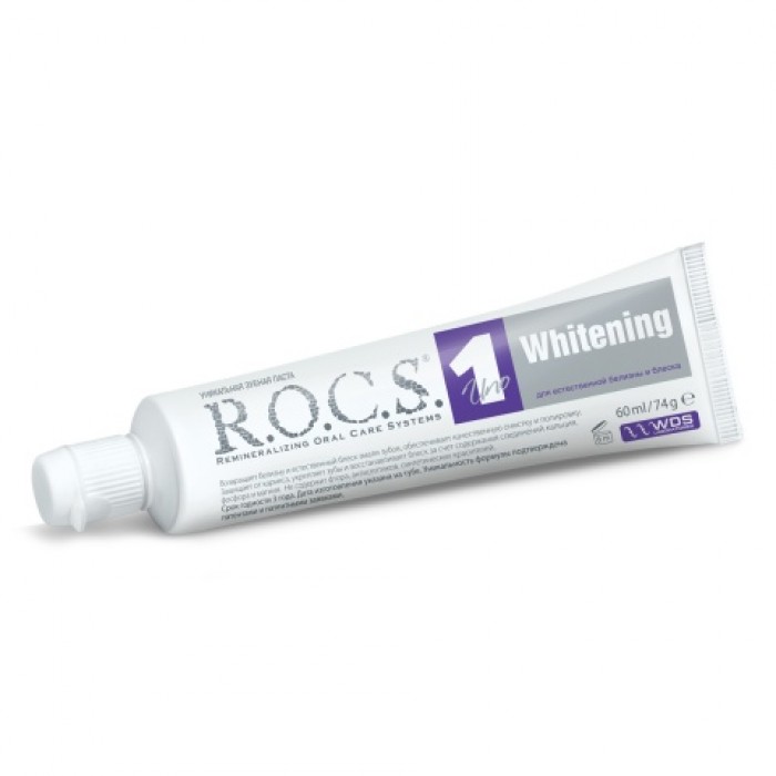 ROCS Uno Whitening отбеливающая зубная паста для комплексного ухода (74 гр)