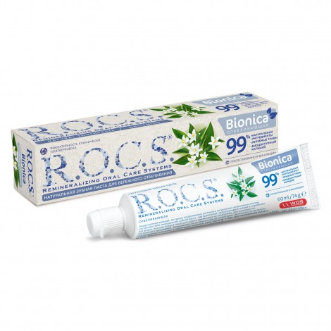 R.O.C.S. Bionica зубная паста Бережное натуральное отбеливание (74 гр)