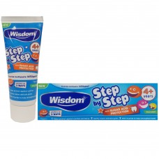 Wisdom детская мятная зубная паста для ухода за молочными и коренными зубами 4+ (75 мл)