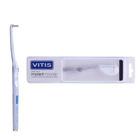 Vitis Implant Monotip монопучковая зубная щетка с жесткими щетинками для чистки имплантов (1 шт)