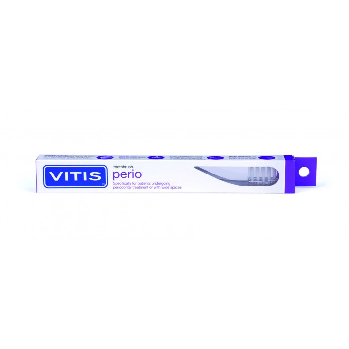 Vitis Perio зубная щетка с щетинками средней жесткости в твердой упаковке (1 шт)