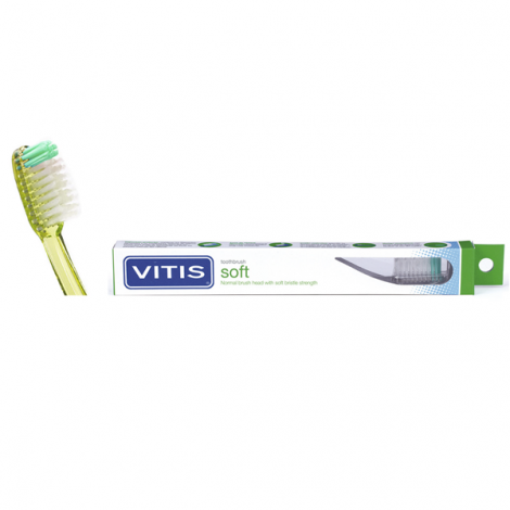 Vitis Soft зубная щетка с мягкими щетинками в твердой упаковке (1 шт)